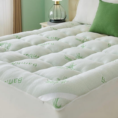 Plush Mattress Topper Soft Bed Pad Extra Deep Fitted Sheet
