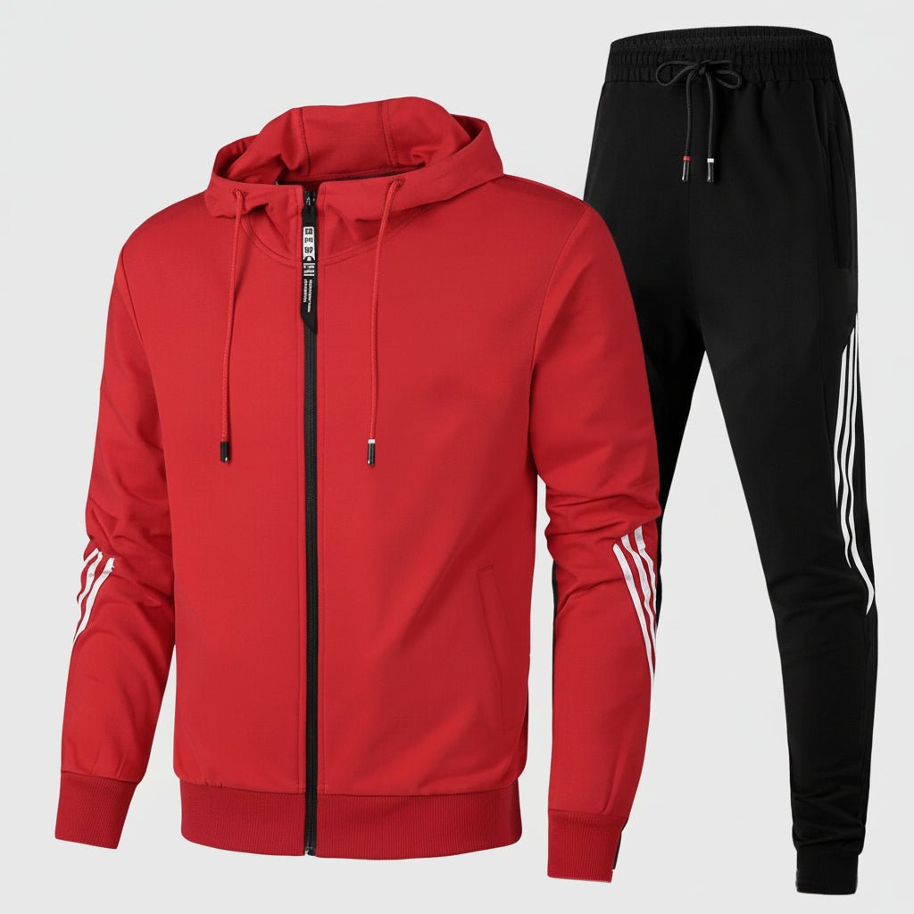 Sporty Tracksuit Set Zip Up Jacket Sweatpants