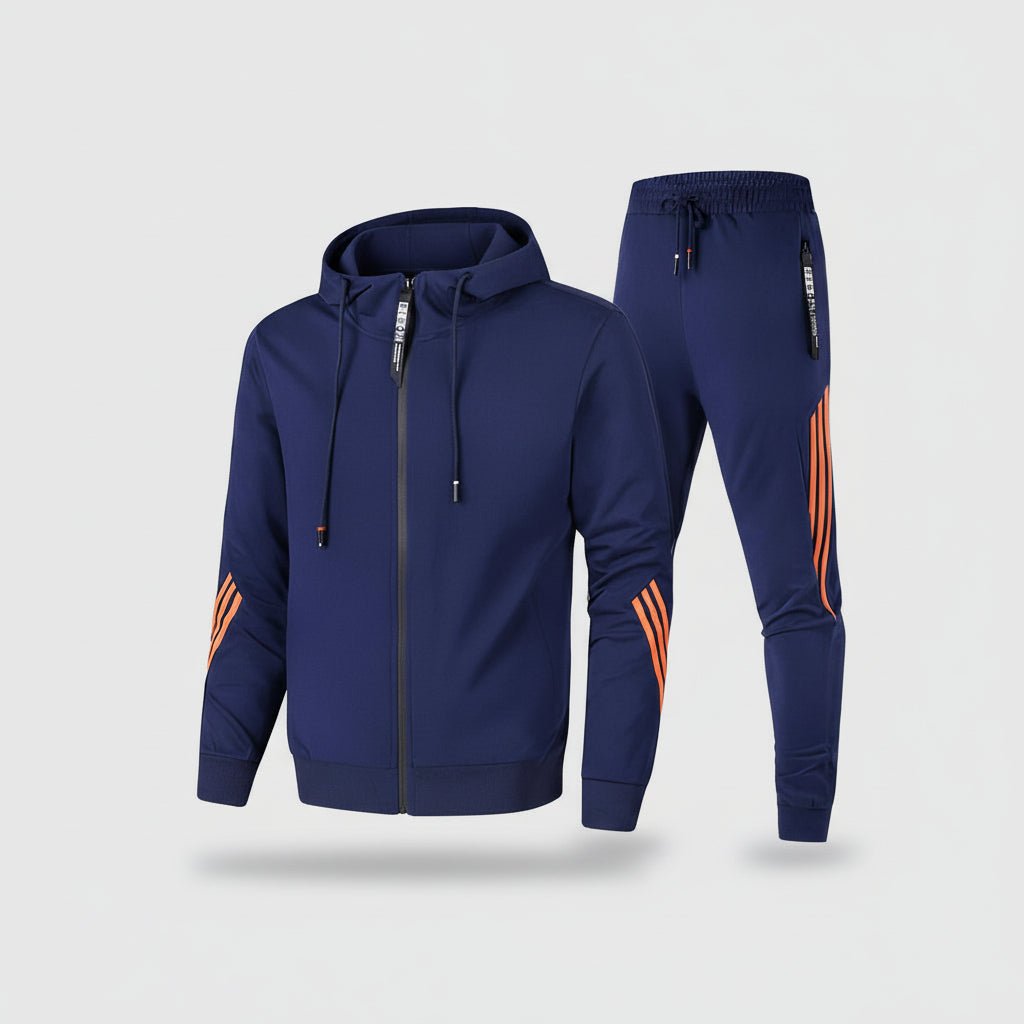 Sporty Tracksuit Set Zip Up Jacket Sweatpants