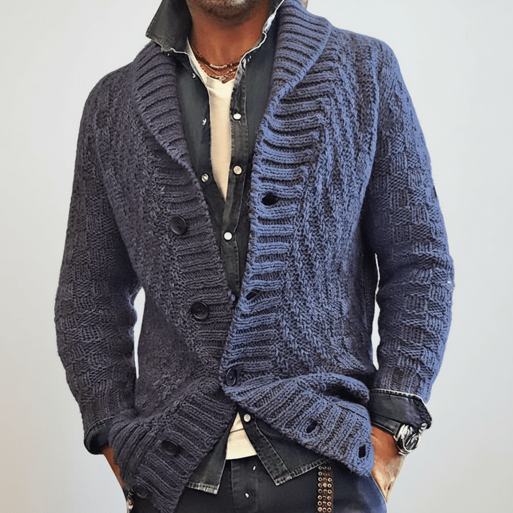 Men's Cozy Oversized Cardigan Sweater Relaxed Fit