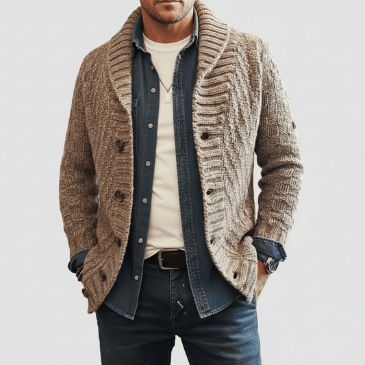 Men's Cozy Oversized Cardigan Sweater Relaxed Fit - SweetyGem