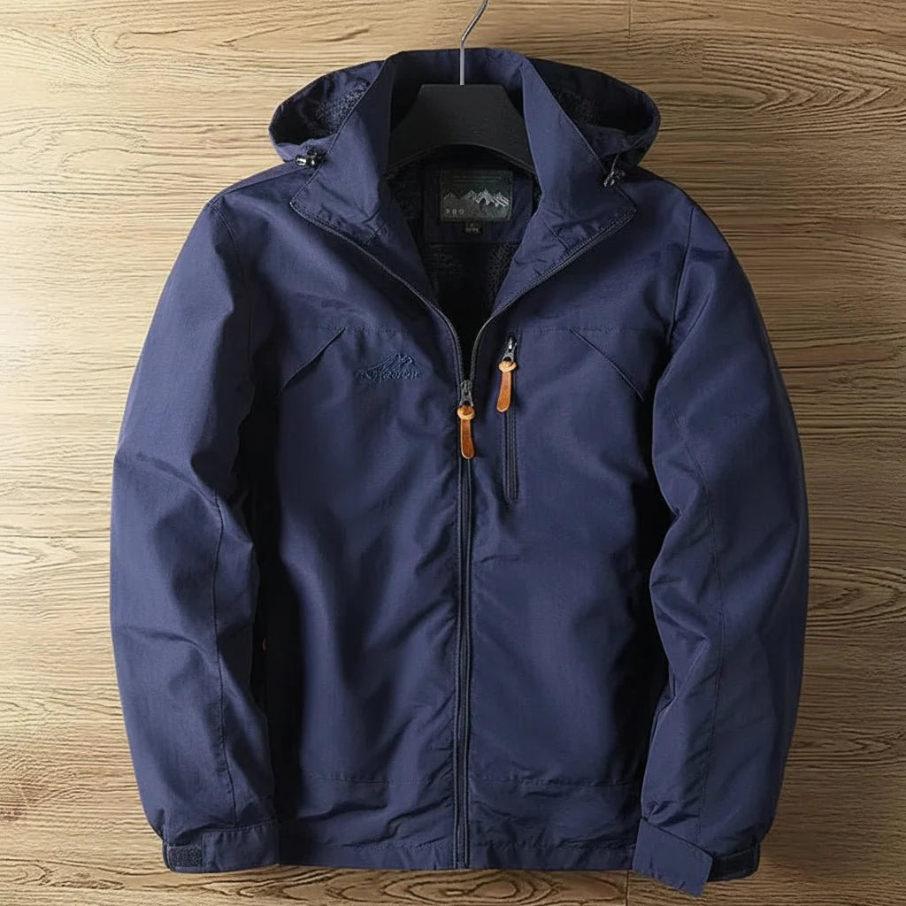 Waterproof Mens Hoodie Zip Up Outdoor Jacket