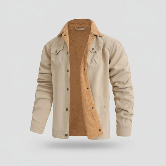 Warm Insulated Mens Canvas Parka Jacket - SweetyGem