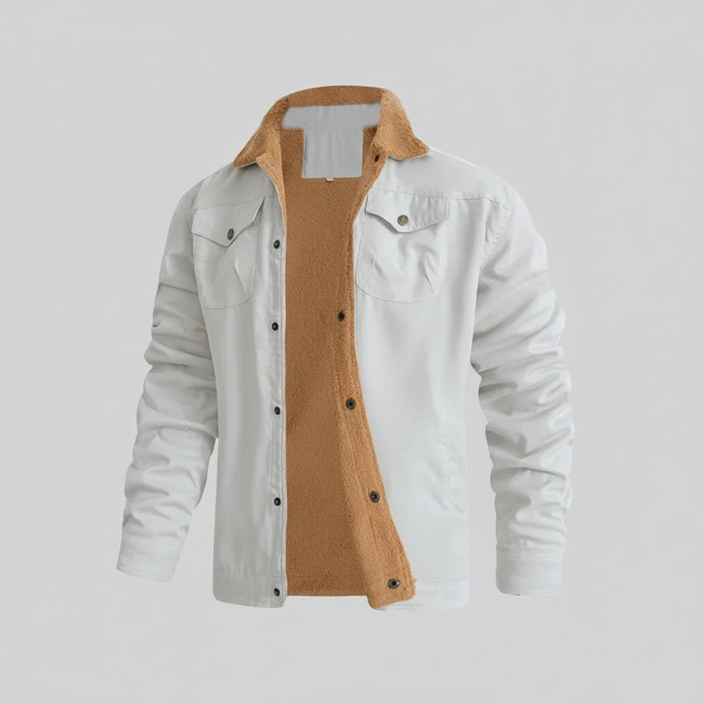 Warm Insulated Mens Canvas Parka Jacket