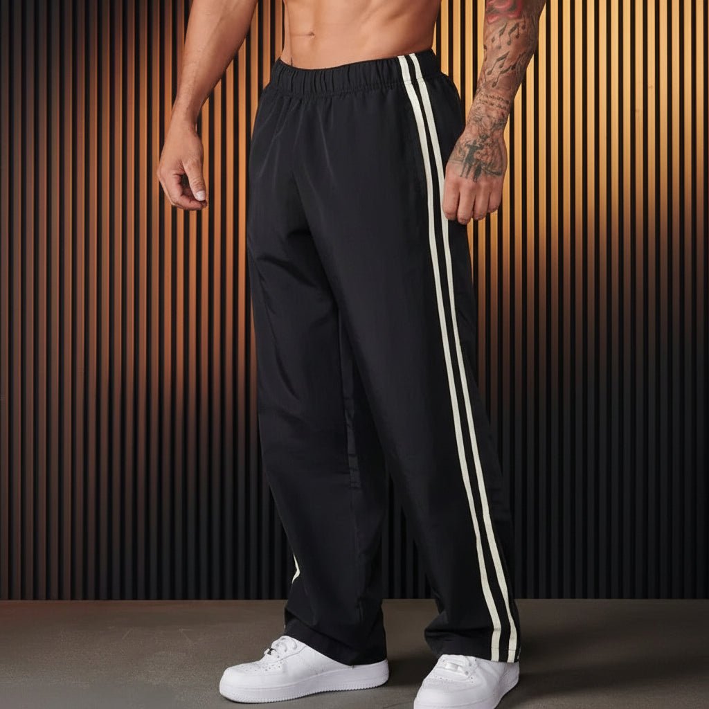Comfortable Mens Double Stripe Casual Pants