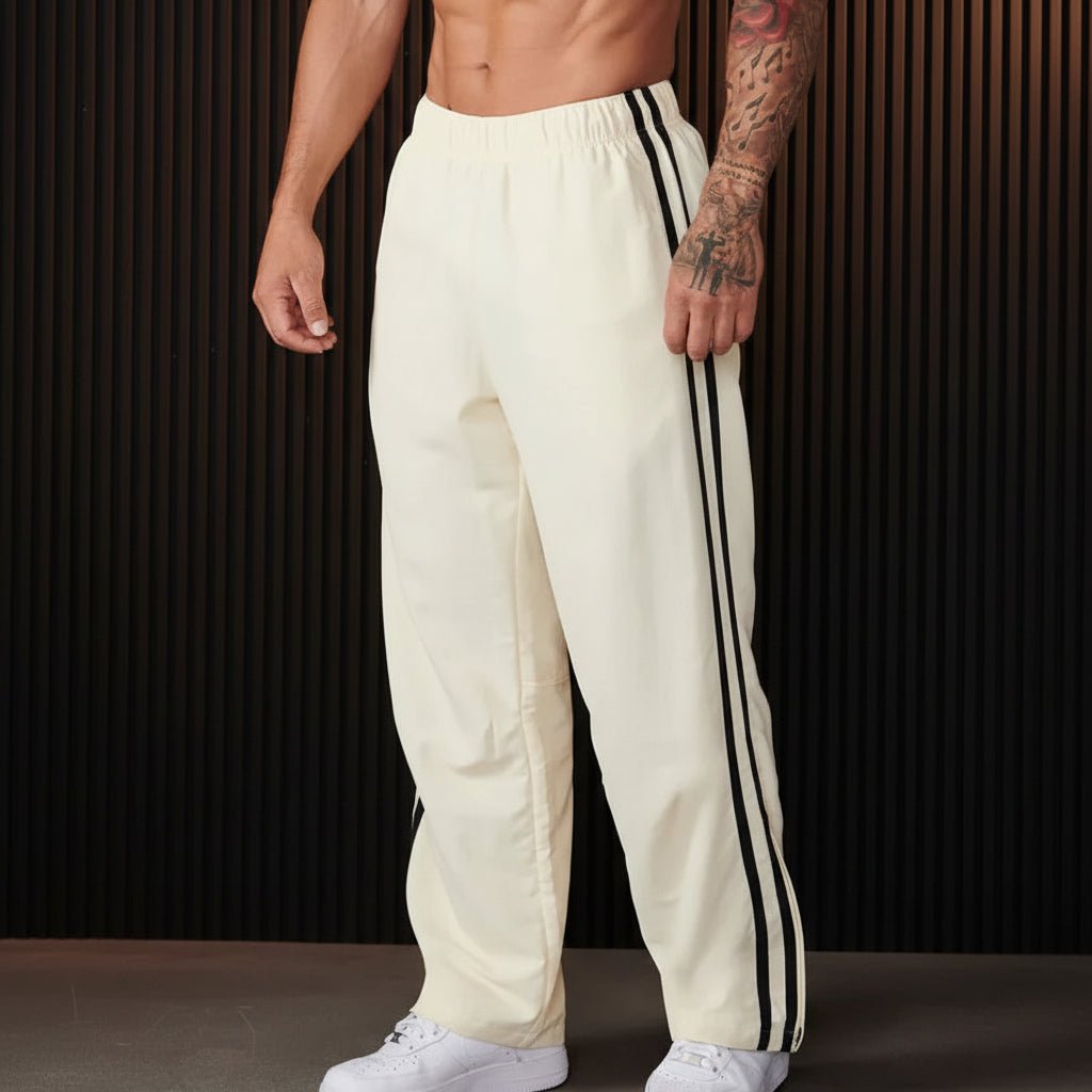 Comfortable Mens Double Stripe Casual Pants