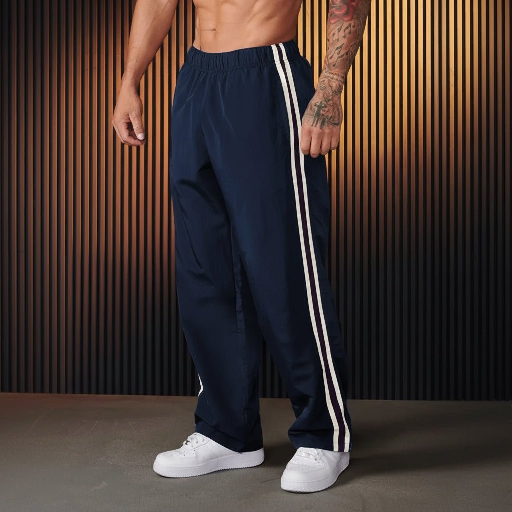 Comfortable Mens Double Stripe Casual Pants