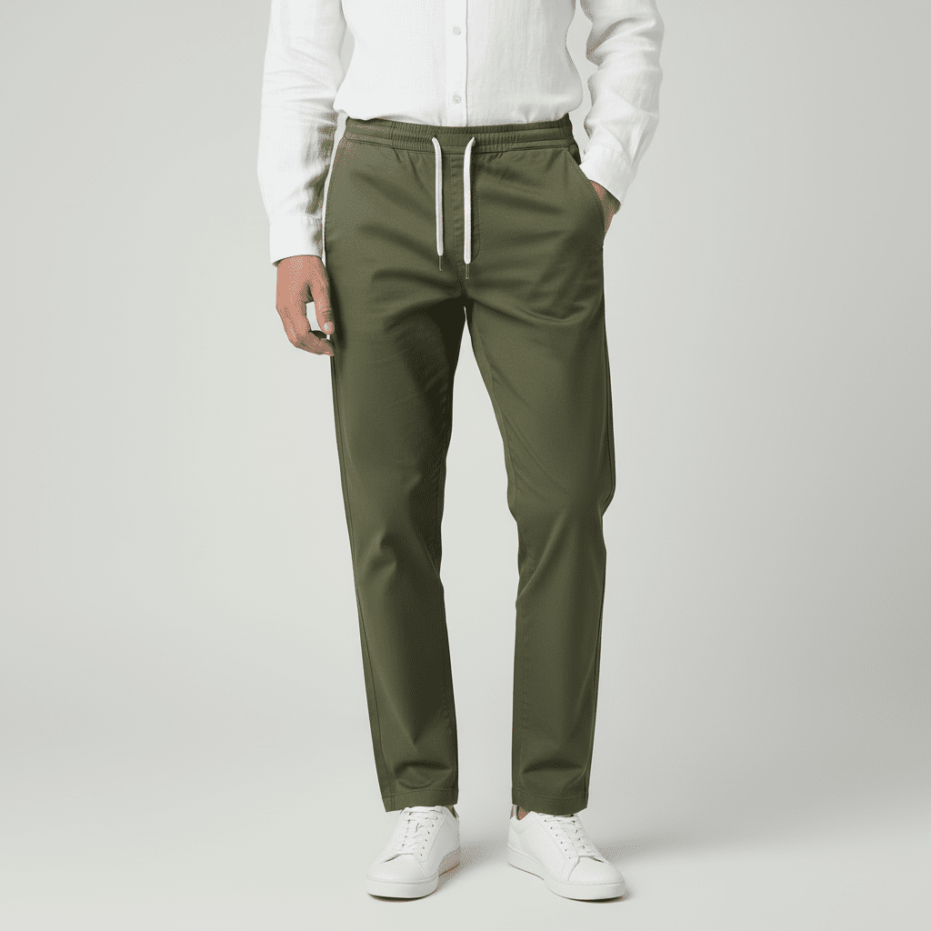 Men's Elastic Jogger Pants with Pockets