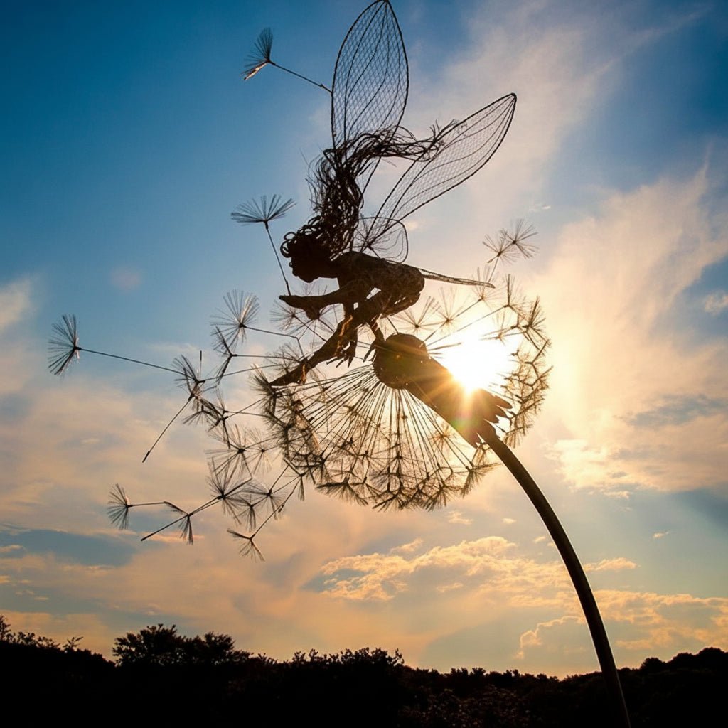 Decorative Metal Fairy Outdoor Garden Decoration Stake