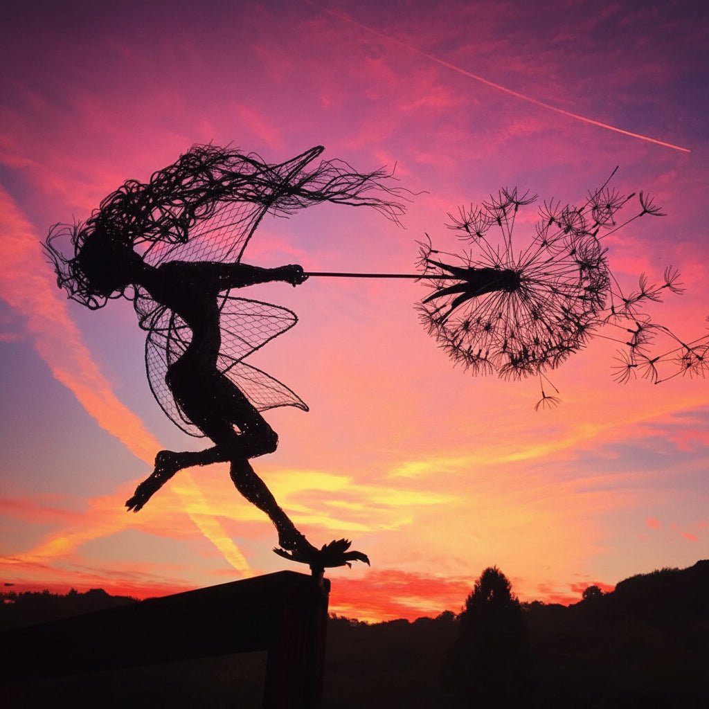 Decorative Metal Fairy Outdoor Garden Decoration Stake