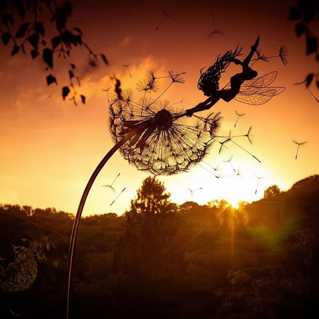 Decorative Metal Fairy Outdoor Garden Decoration Stake