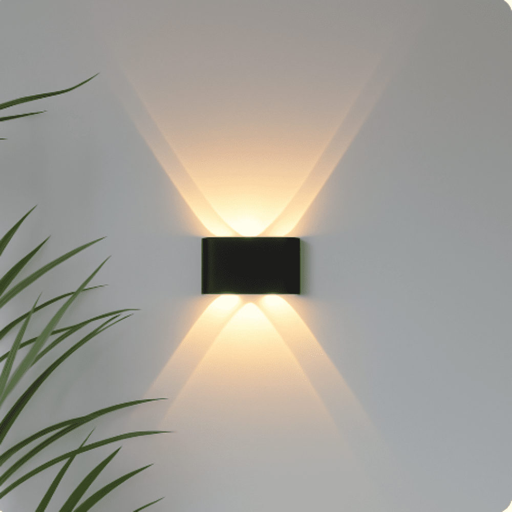 Sleek LED Wall Lamp Waterproof Indoor Outdoor Use