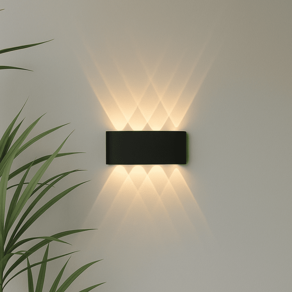 Sleek LED Wall Lamp Waterproof Indoor Outdoor Use