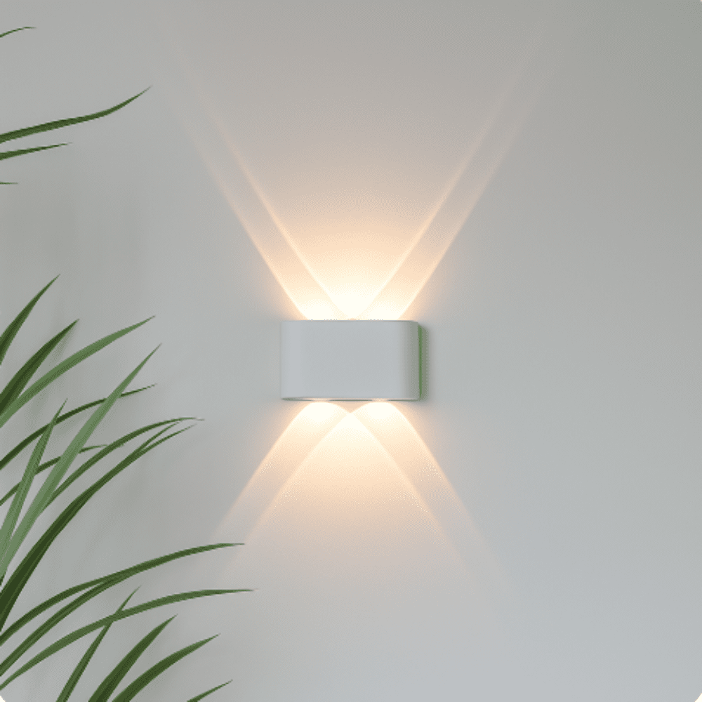 Sleek LED Wall Lamp Waterproof Indoor Outdoor Use