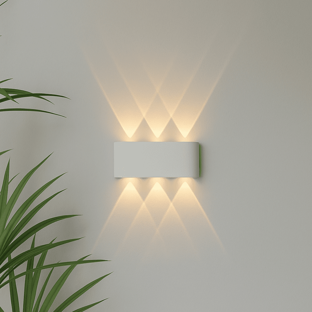 Sleek LED Wall Lamp Waterproof Indoor Outdoor Use