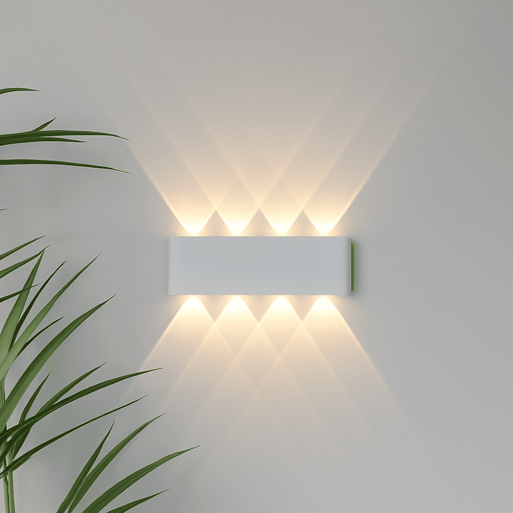 Sleek LED Wall Lamp Waterproof Indoor Outdoor Use