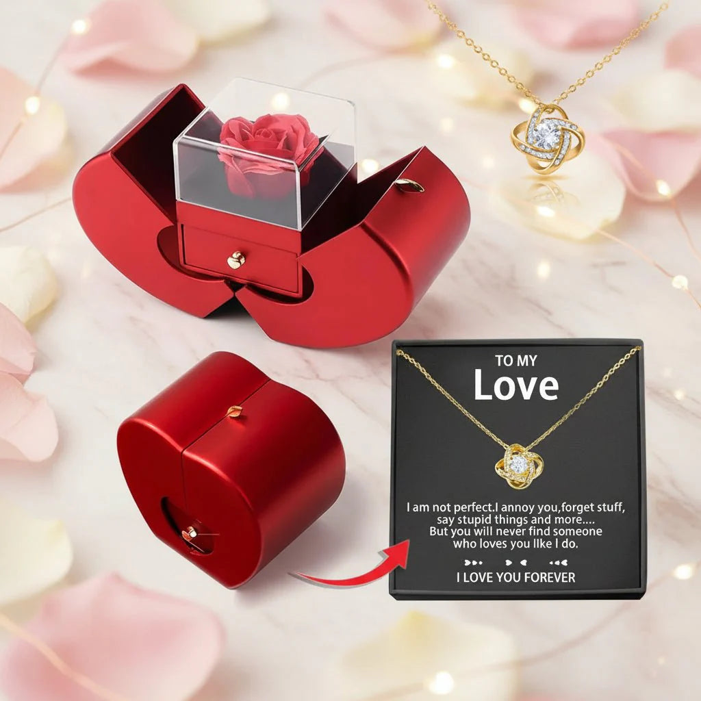 Heart Shaped Luxury Soap Gift Set Red Floral Box