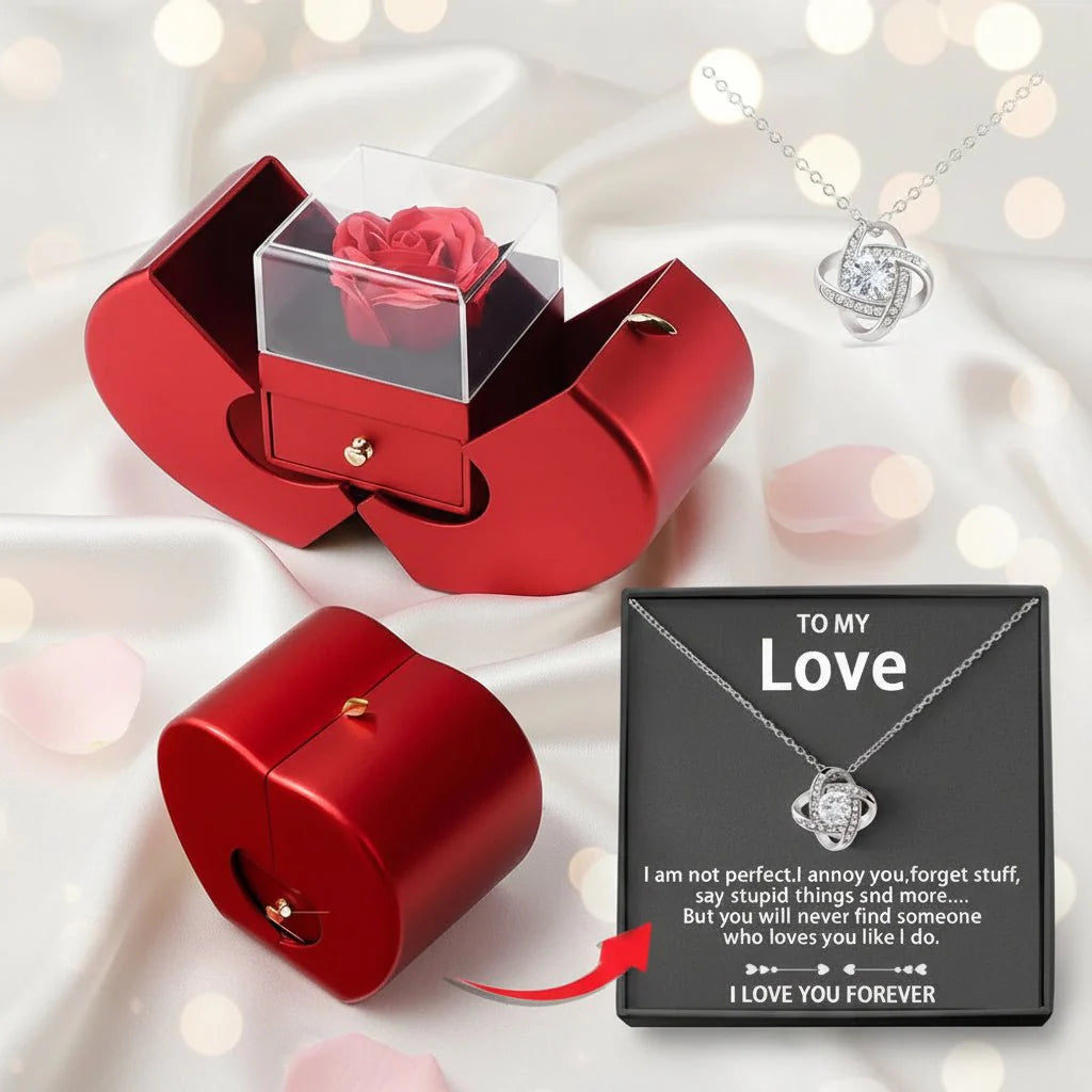 Heart Shaped Luxury Soap Gift Set Red Floral Box