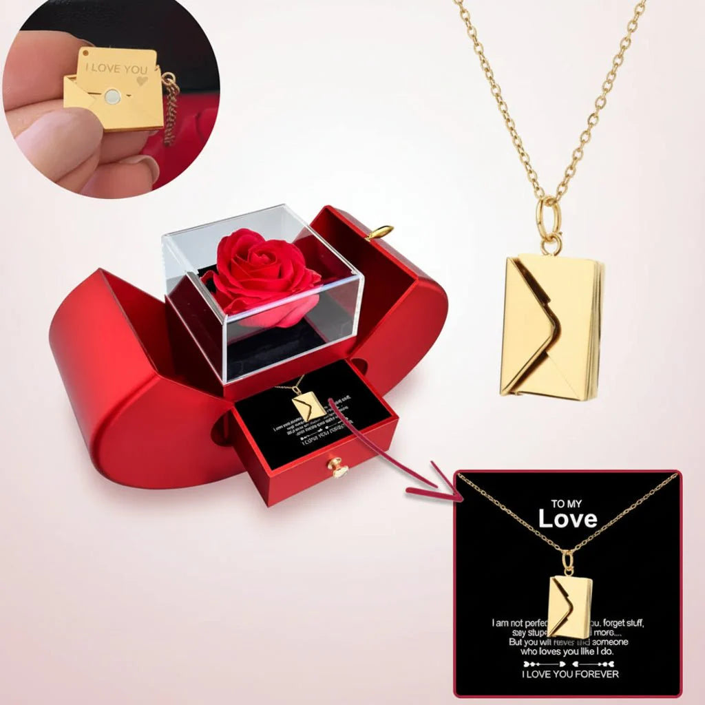 Heart Shaped Luxury Soap Gift Set Red Floral Box