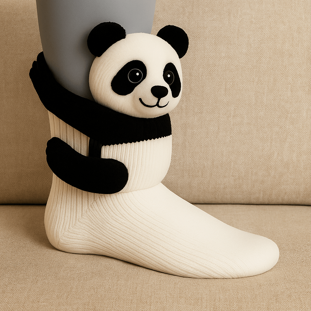 Warm Fuzzy Grip Socks with Cute Animal Designs