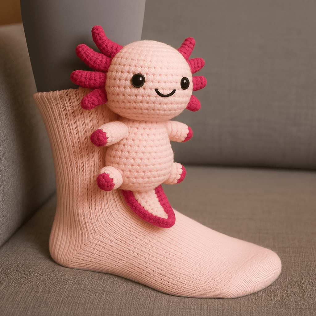 Warm Fuzzy Grip Socks with Cute Animal Designs