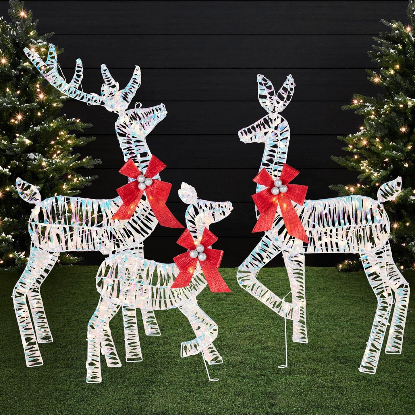 Weatherproof Christmas Yard Reindeer LED Light Display