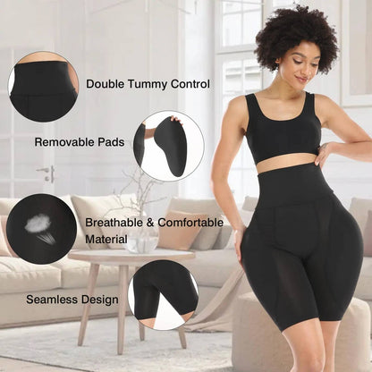 Women Padded Hips - Body Shaper Pants - Tummy Control Pants