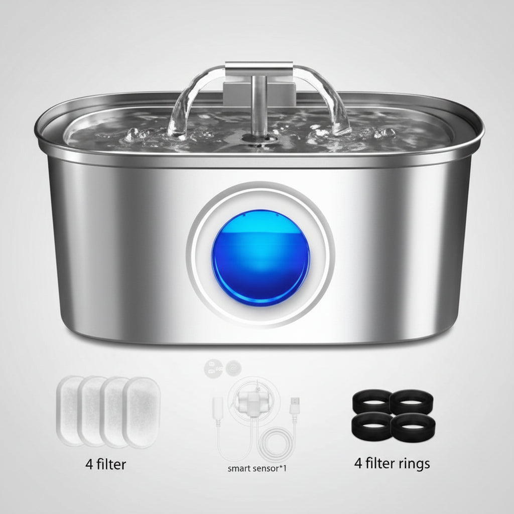 Pet Automatic Stainless Steel Water Dispenser Bowl