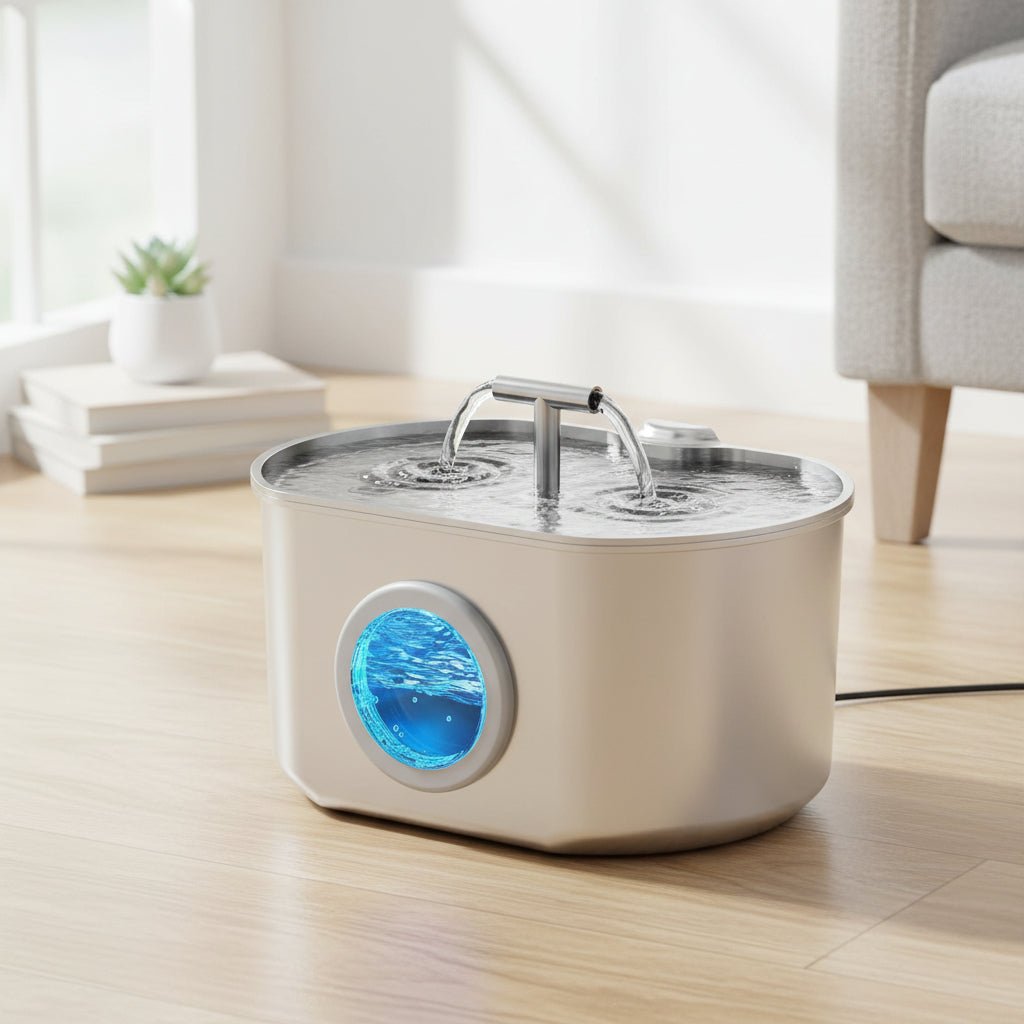 Pet Automatic Stainless Steel Water Dispenser Bowl - SweetyGem