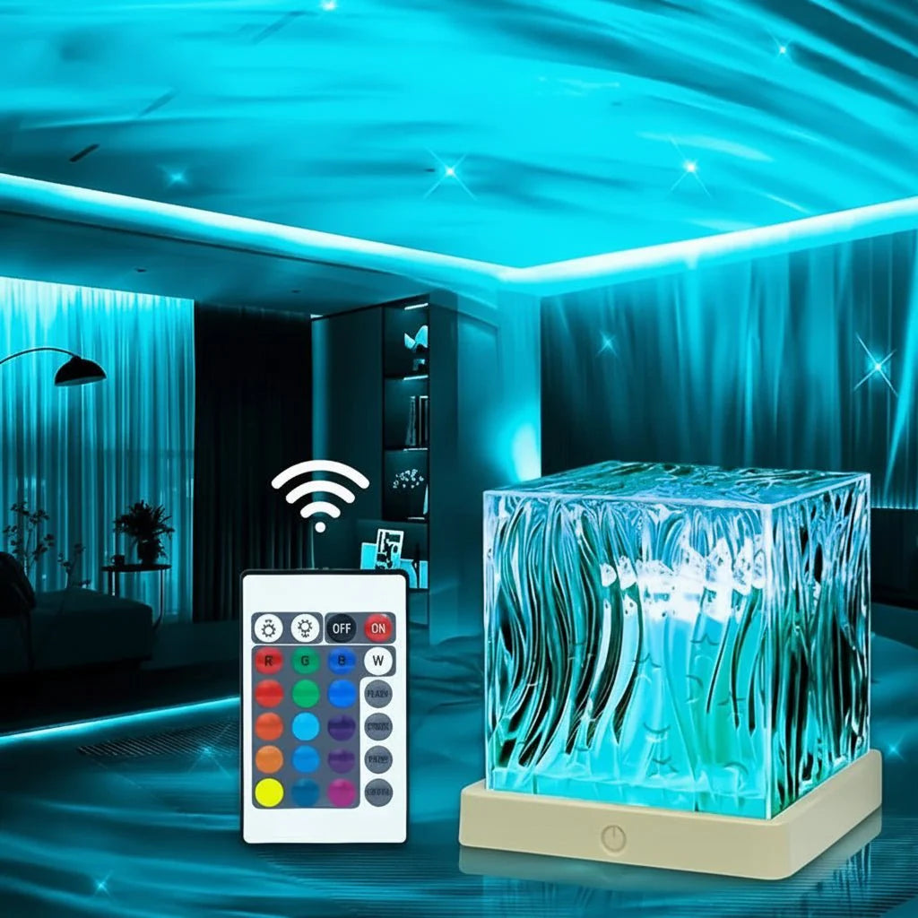 Colorful LED Nightlight Projector Lamp with 16 Colors - SweetyGem