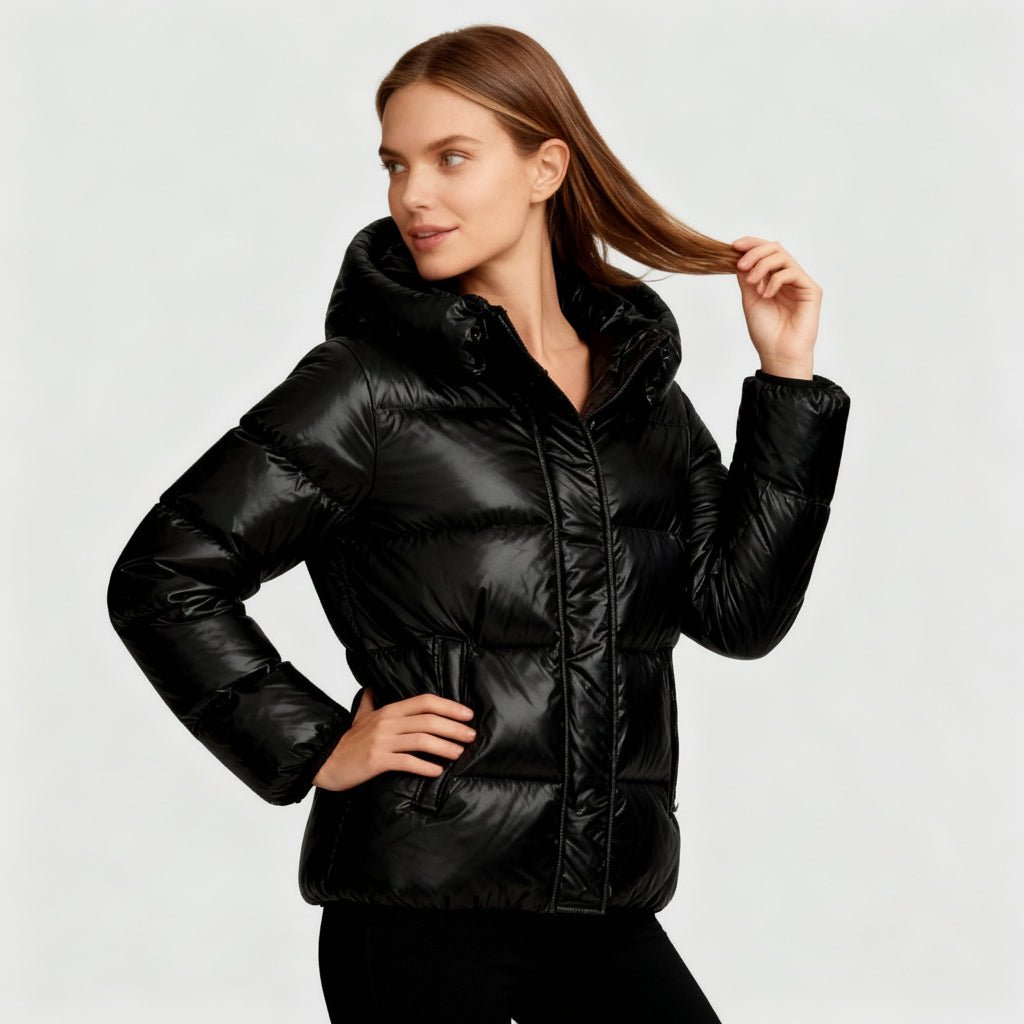 Women's Slim Water Resistant Down Filled Parka Coat