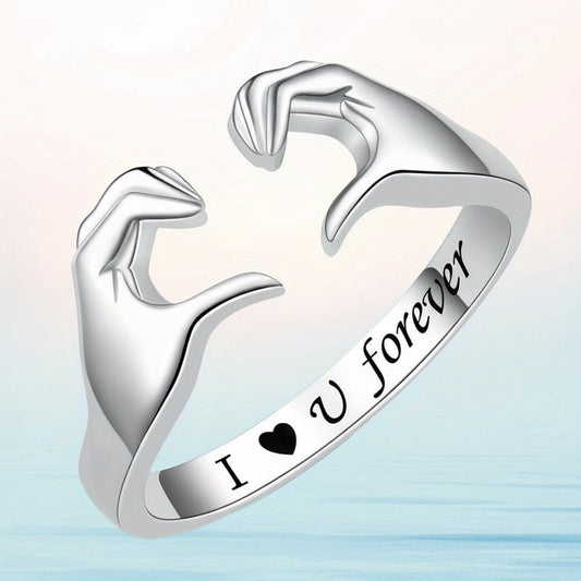Romantic Silver Engagement Ring for Her - SweetyGem