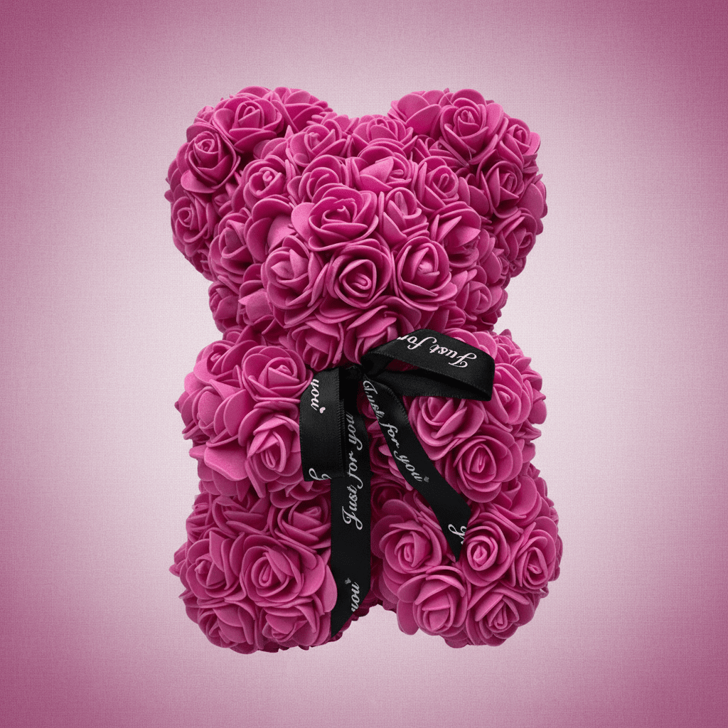 Lovely Fresh Flower Teddy Bear Romantic Gift