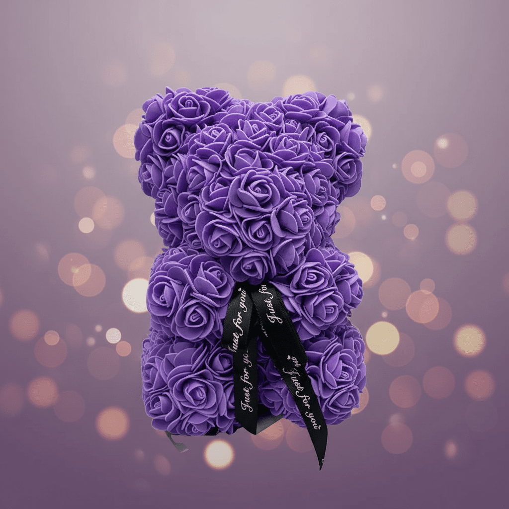 Lovely Fresh Flower Teddy Bear Romantic Gift