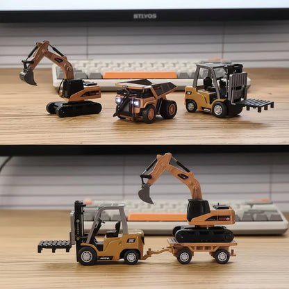 Kids RC Building Truck Toy Set with Crane and Loader - SweetyGem