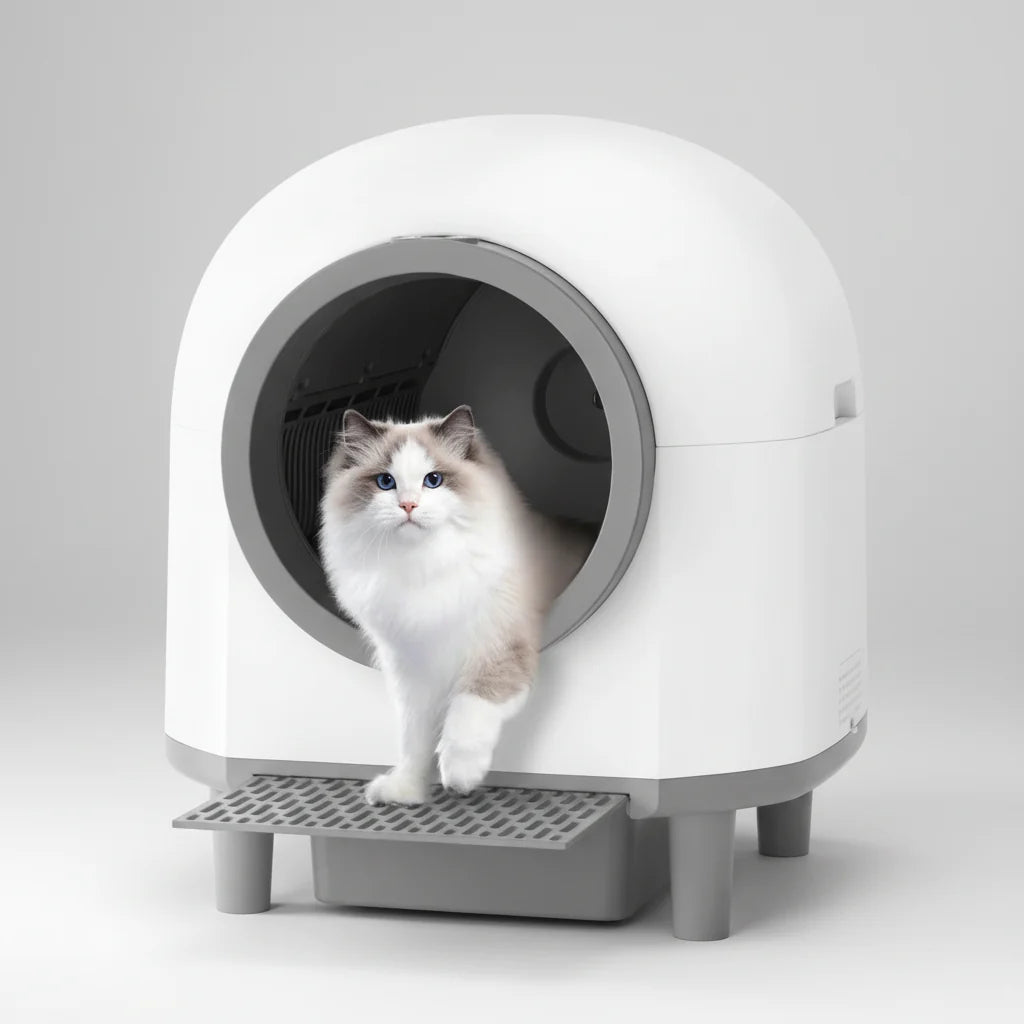 Smart WiFi Cat Litter Box with Odor Control - SweetyGem