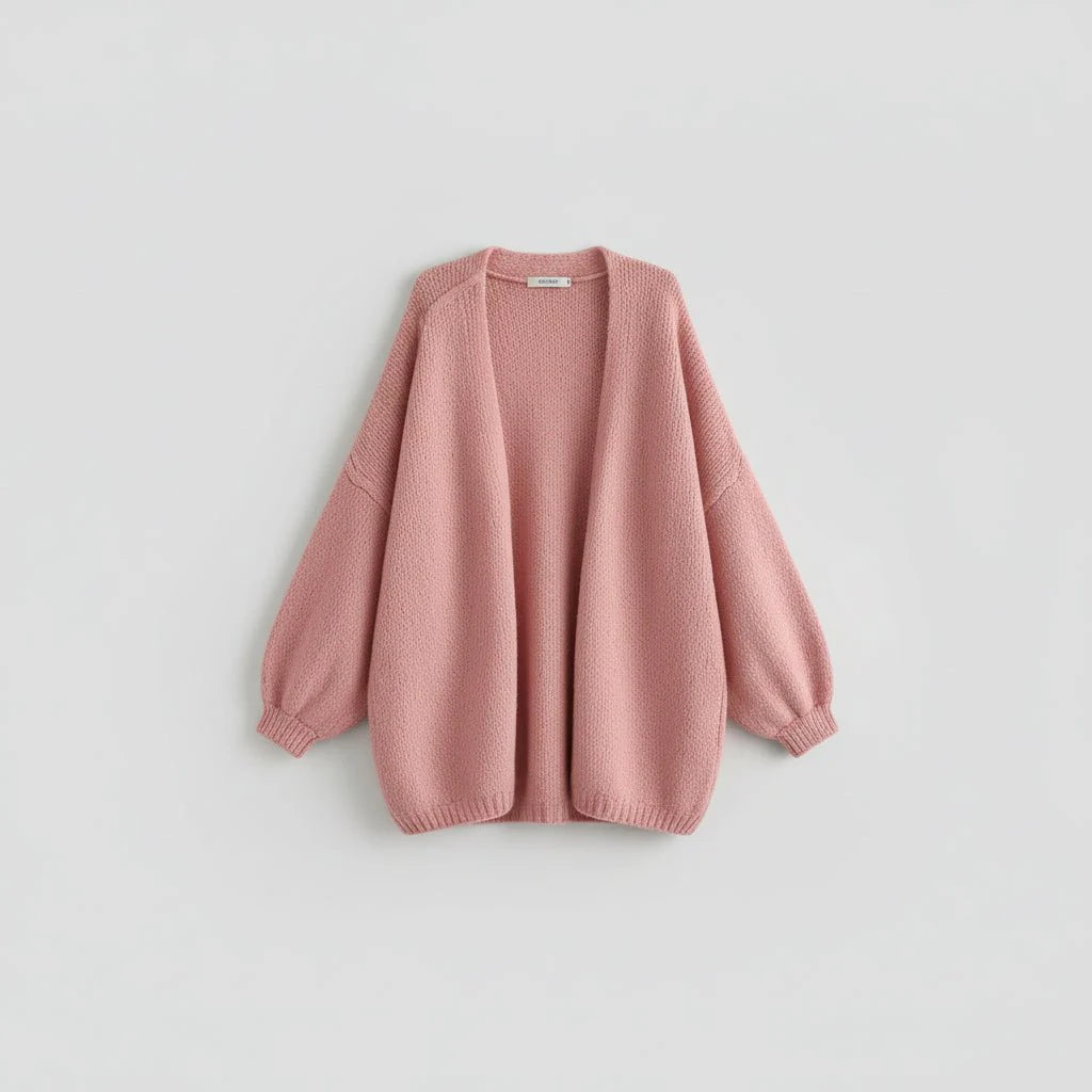 Cozy Oversized Open Front Cardigan Sweater Jacket