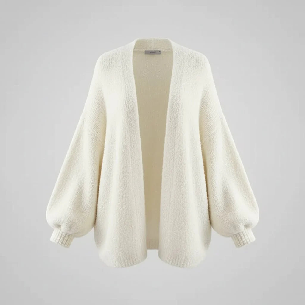 Cozy Oversized Open Front Cardigan Sweater Jacket