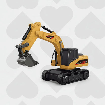 Kids RC Building Truck Toy Set with Crane and Loader