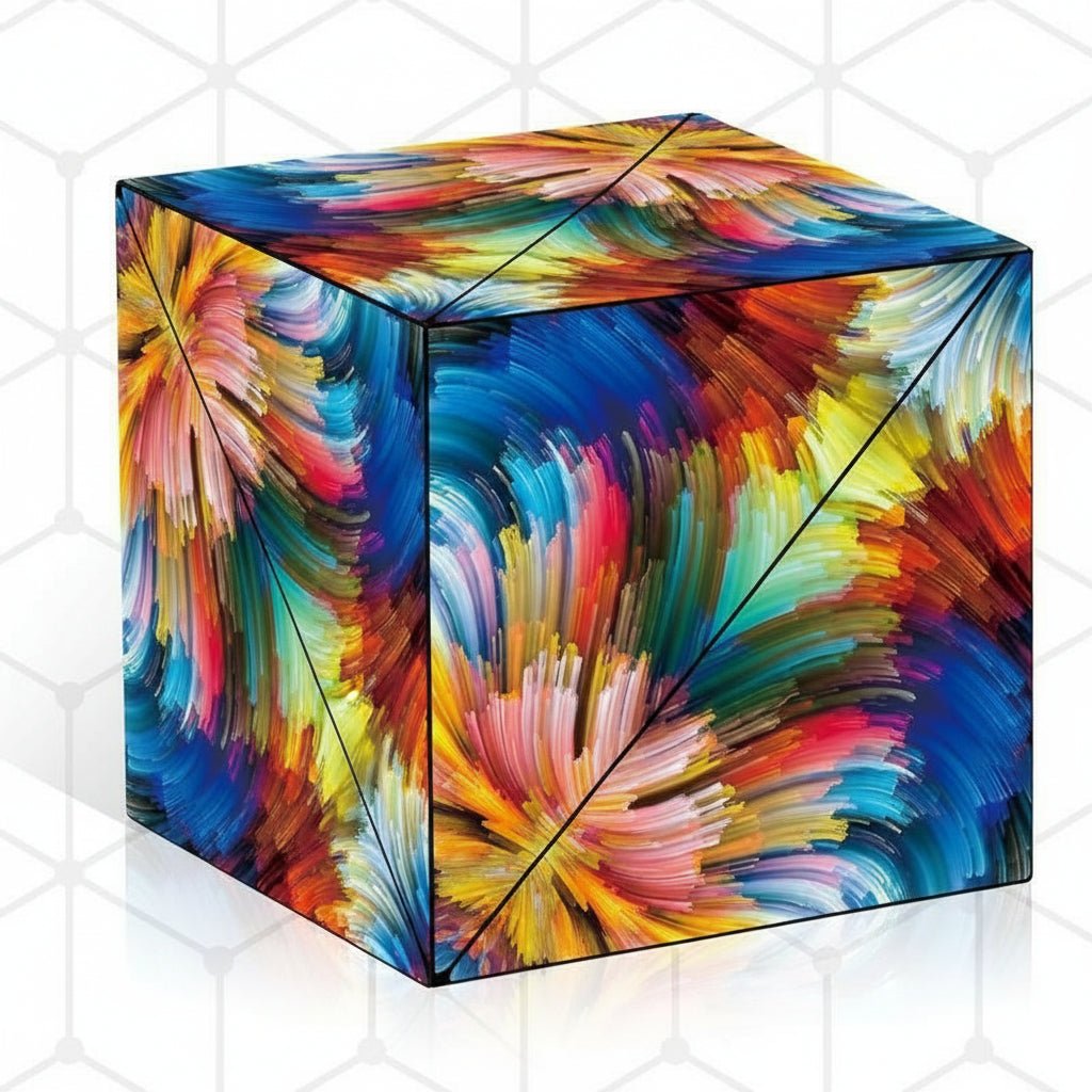 Challenging 3D Magnet Puzzle Cube Brain Teaser Toy