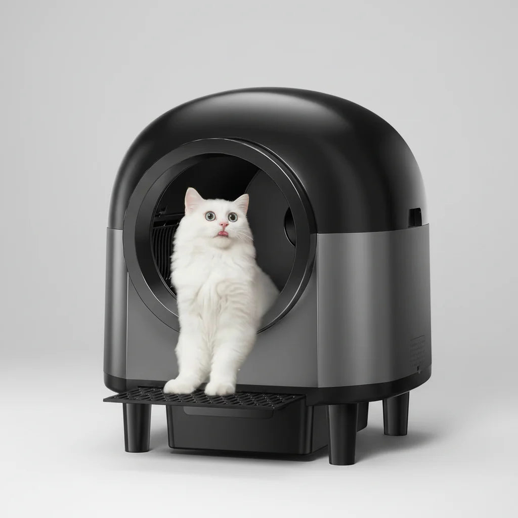 Smart WiFi Cat Litter Box with Odor Control