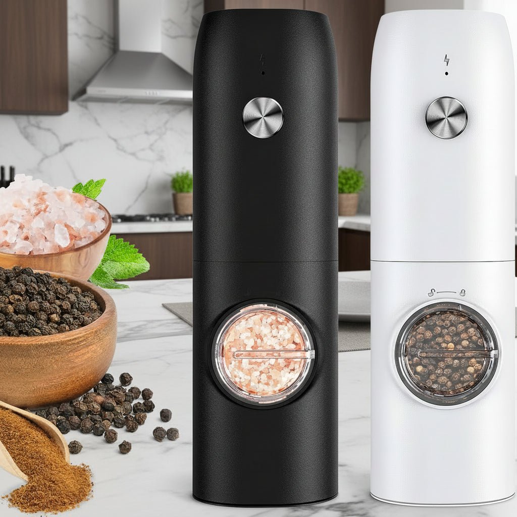 Automatic Salt Pepper Mill Rechargeable Stainless Steel Grinder