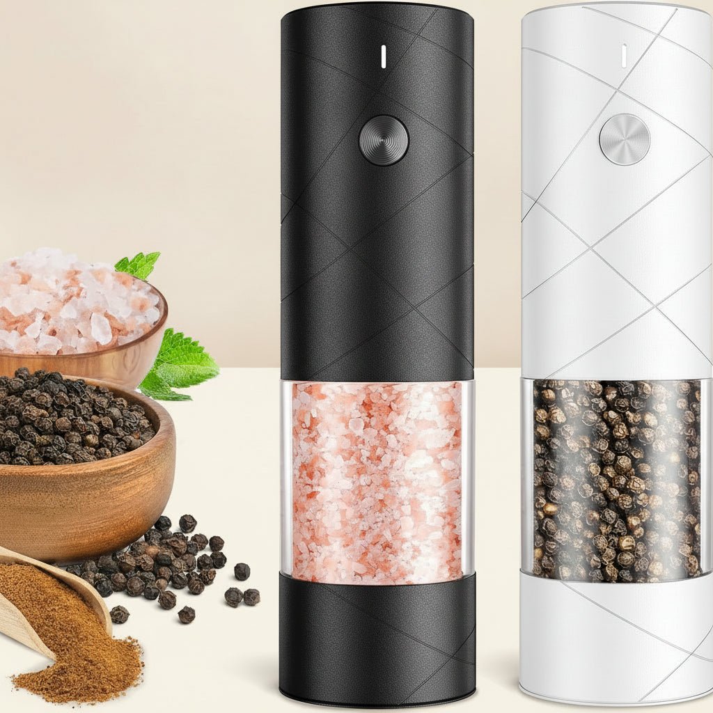 Automatic Salt Pepper Mill Rechargeable Stainless Steel Grinder