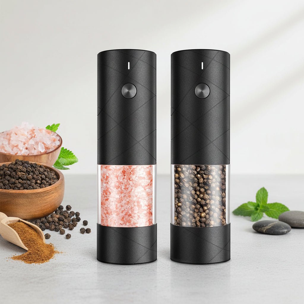Automatic Salt Pepper Mill Rechargeable Stainless Steel Grinder