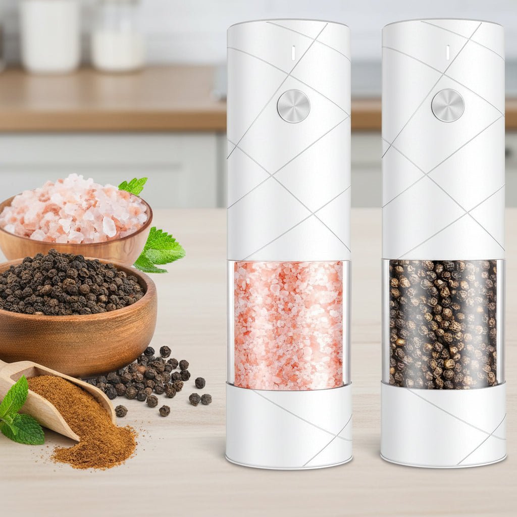 Automatic Salt Pepper Mill Rechargeable Stainless Steel Grinder