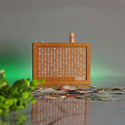 Money Saving Wooden Piggy Bank Coin Box