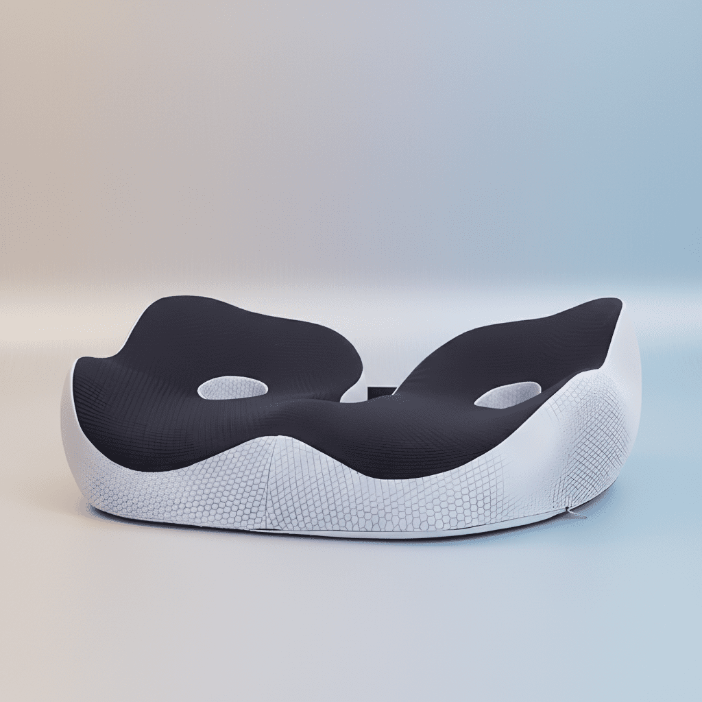 Ergonomic Memory Foam Seat Cushion for Back Support