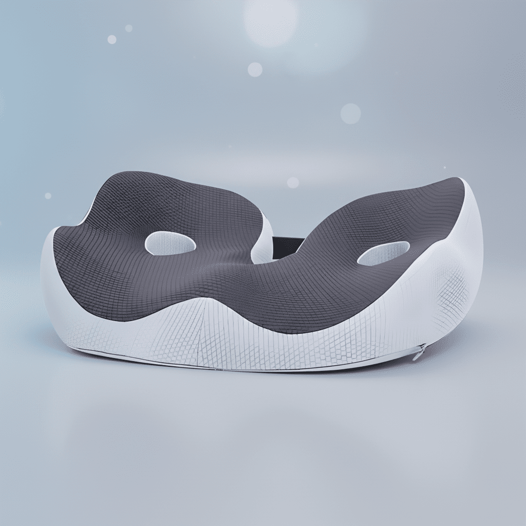 Ergonomic Memory Foam Seat Cushion for Back Support