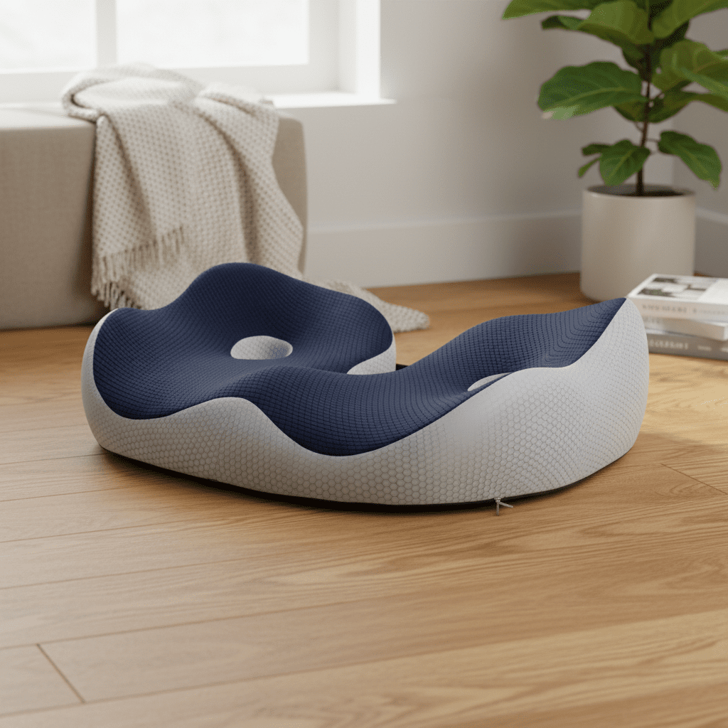 Ergonomic Memory Foam Seat Cushion for Back Support - SweetyGem
