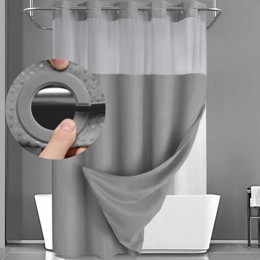 Easy Hang Shower Curtain Waterproof Mesh Screen Panel - SweetyGem